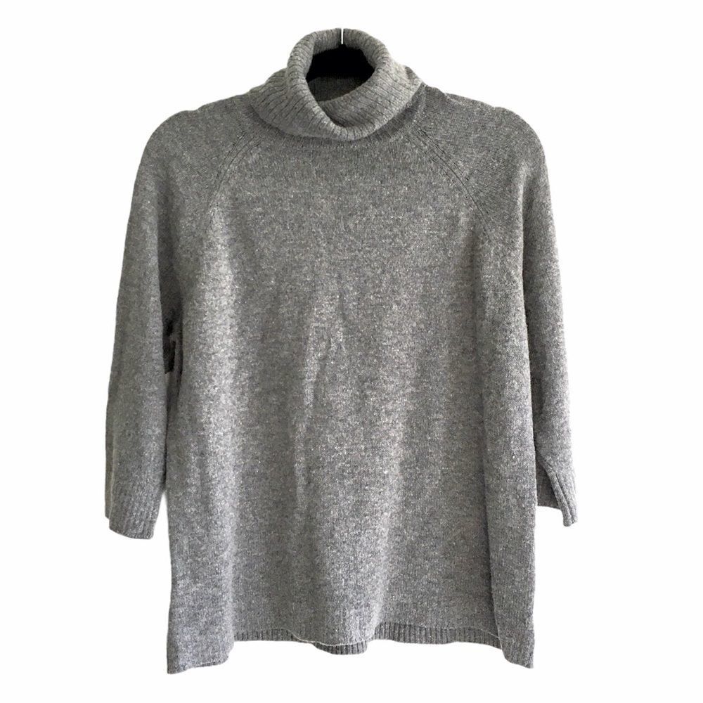 Joe Fresh Grey Wool Turtleneck Sweater Size XS